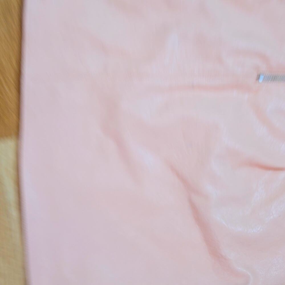 Lulus Light Pink Faux Leather Mini Skirt Women’s Size M Pockets - Picture 6 of 10
